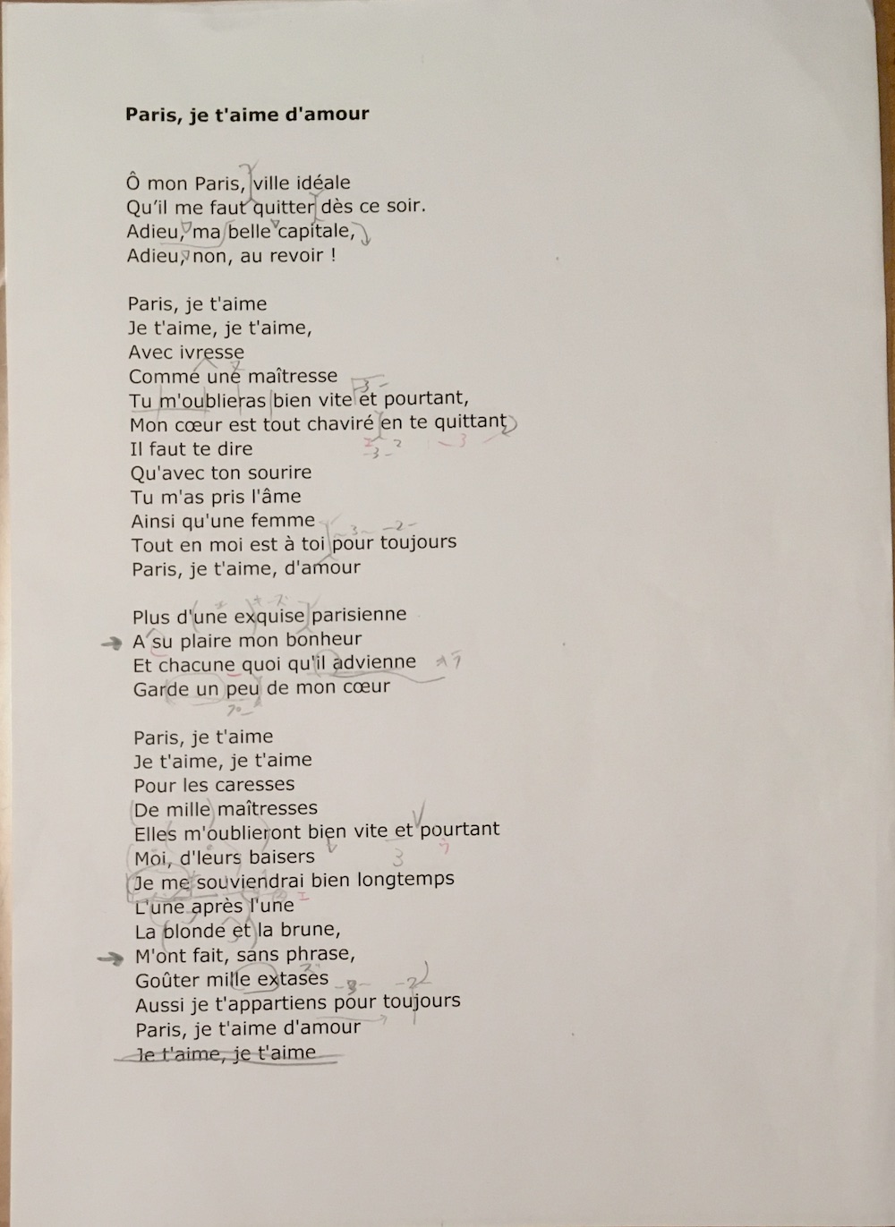 chanson